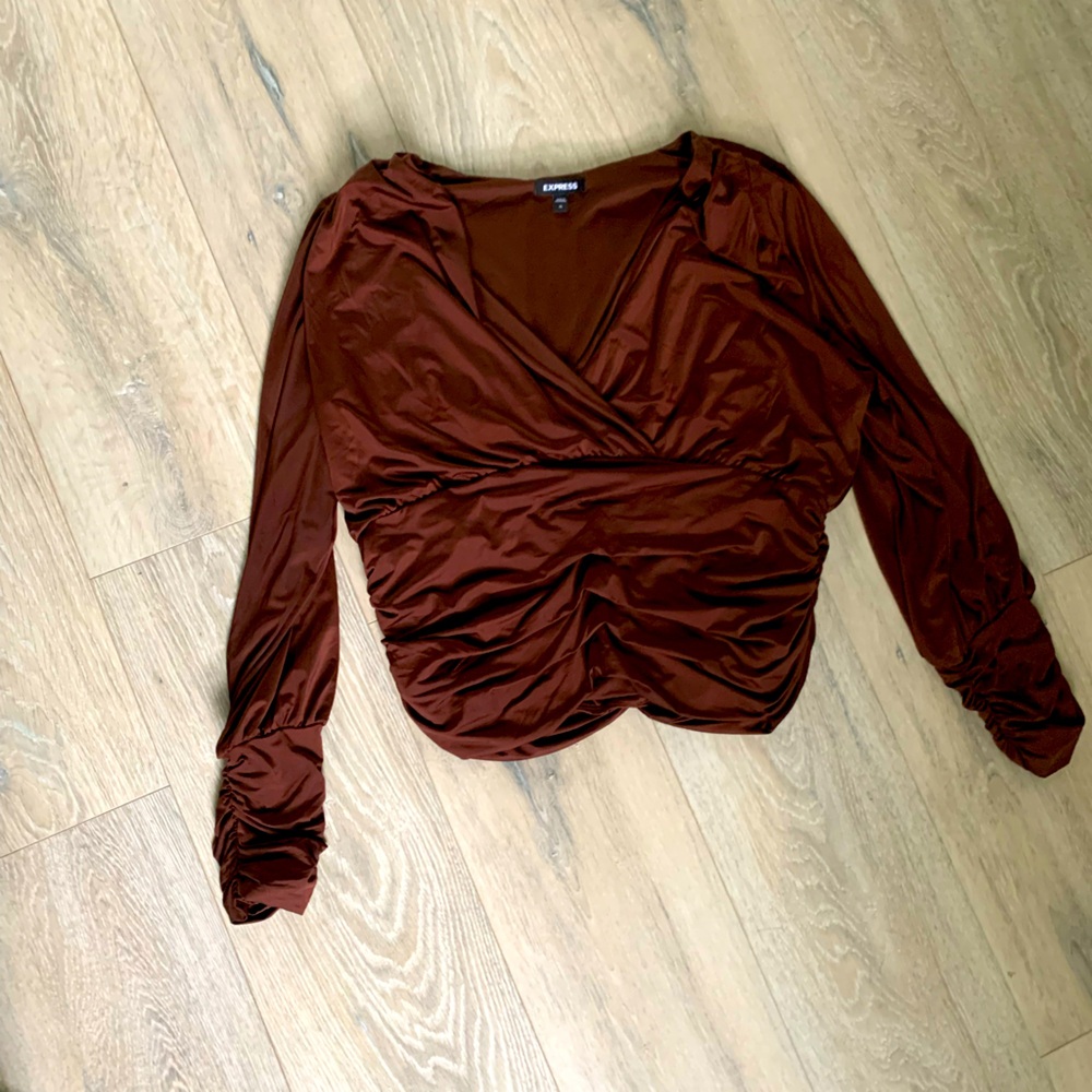 Cute chocolate brown top